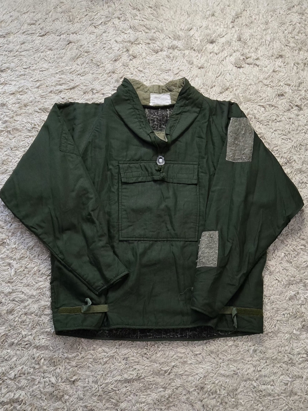 VTG 70s British Military Chemical Pullover Smock L